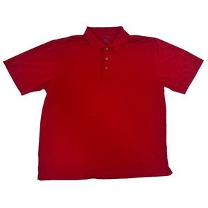 Champions Tour Mens Size XL Polo Shirt Red Golf Performance Short Sleeve Outdoor